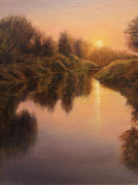 Irene Jeruss, "Twilight Glow", oil, 12 x 9, $950