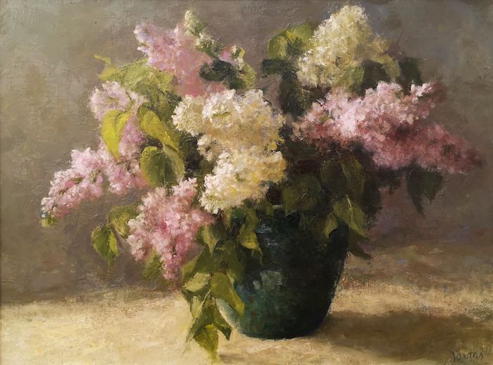 Susan Jositas, "Lilac Poetry", oil, 12 x 18, $1,500