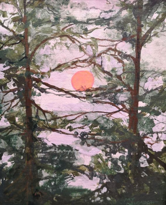 Pat Kelbaugh, "Smoke from a Distant Fire", acrylic, 14 x 12, $175