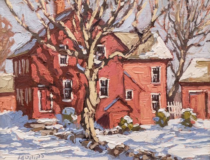 Jim Laurino, "Red House", oil, 8 x 10, $500