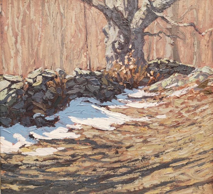 Jim Laurino, "The Last of It", oil, 12 x 13, $1,200