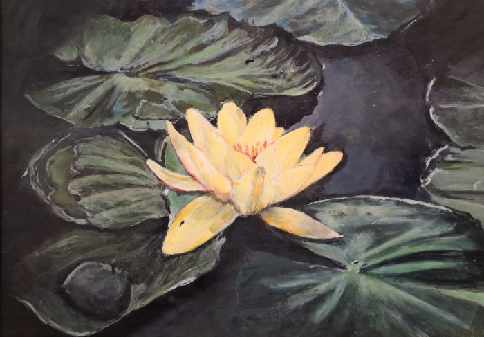 Lois Lawrence, "Lotus", oil, 9 x 12, $475