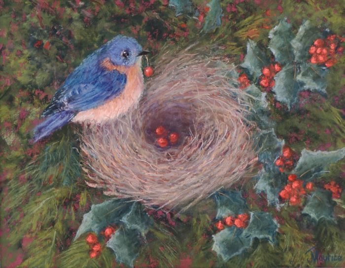 Joyce Maurice, "Home for the Holidays", pastel, 11 x 14, $375