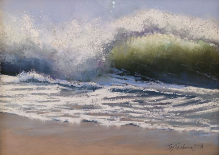 Jane McGraw-Teubner, "Ocean's Fury", pastel, 9 x 12, $700