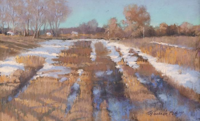 Jane McGraw-Teubner, "Snowmelt", pastel, 9 x 14, $750