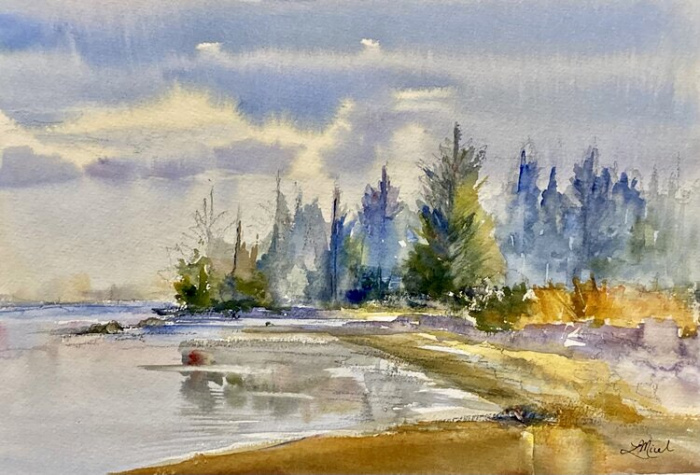 Lisa Miceli, "Reflection", watercolor, $425