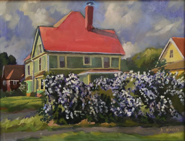 Dan Nichols, "In the Neighborhood", oil, 18 x 23, $400