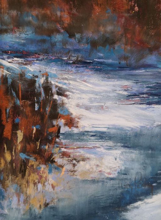 Judy Perry, "Clear and Cold", pastel,10x8, $425