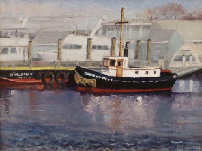 Catherine Puccio, "The Tugboat", oil, 11 x 14, $750