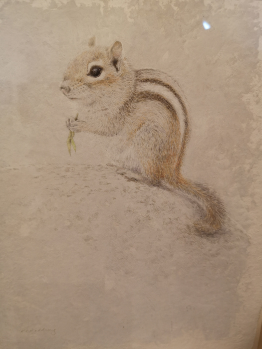 Kelly Leahy Radding, "Chip'n'Time", silverpoint/watercolor, 10 x 8, $575