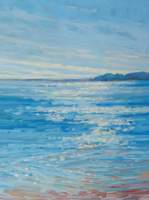 Diana Rogers, "Tide Pool with Morning Light", pastel, 17 x 12, $550