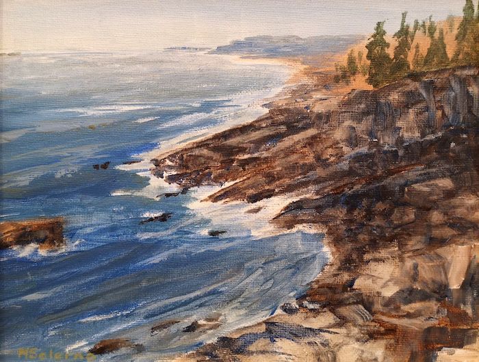 Nick Salerno, "Acadia", acrylic, 8 x 10, $300