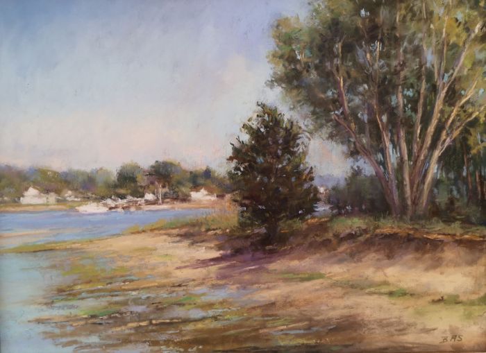 Beverly Schirmeier, "As the Tide Turns", pastel, 12 x 16, $725