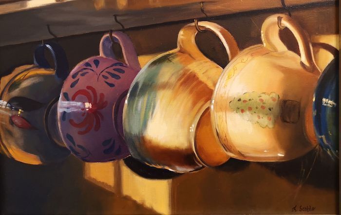 Kimberly Scoble, "All in a Row", oil, 11 x 14, $650 SOLD