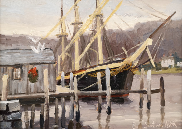 Bill Sonstrom, "Mystic Christmas", oil, 6 x 8, $325