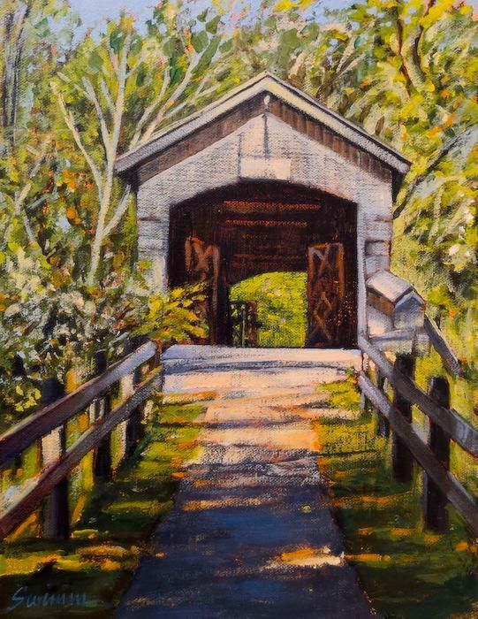 Tom Swimm, "Comstock in Spring", oil, 14 x 11, $850