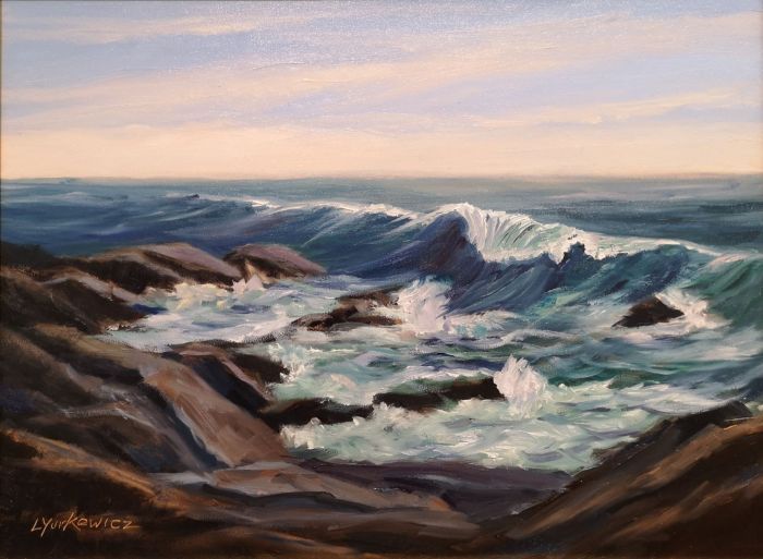 Lorraine Yurkewicz, "No Swimming", oil, 12 x 16, $575