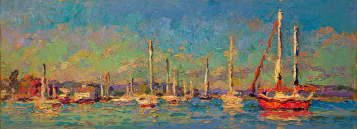 Leif Nilsson, "Petronella at Essex", oil, 9 x 14, $3,900