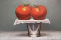 Patt Baldino, "Two Tomatoes", oil, 11 x 14, $1,500