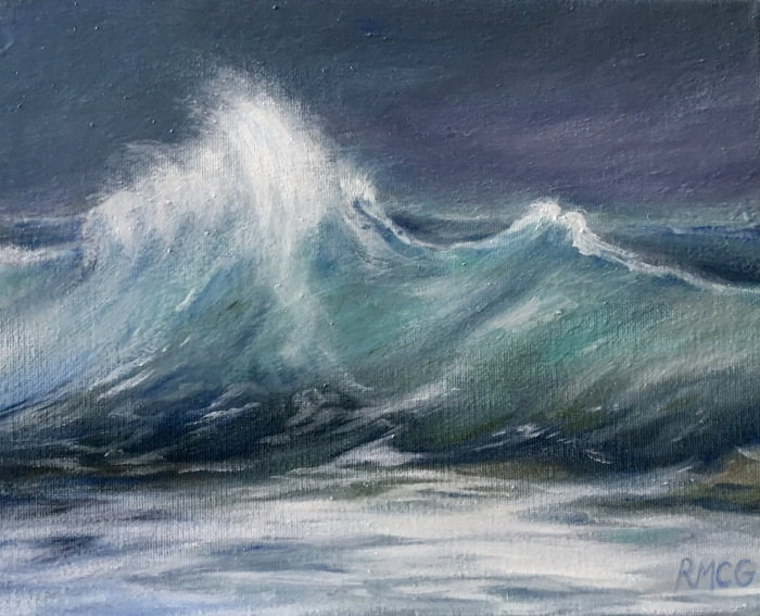 Gates_RoseMaryWaveWatching_oil_8x10_250