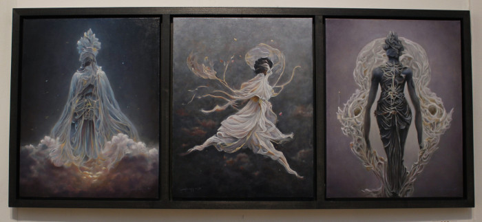 Laiuppa-Mike-Ghosts-of-Christmas-Remembrance, Reflection and Revelation-oil-550-14x18
