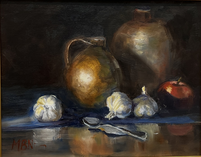 Noonan_Marilee-B._Earhenware-in-Sunset_oil_15-x-17_300