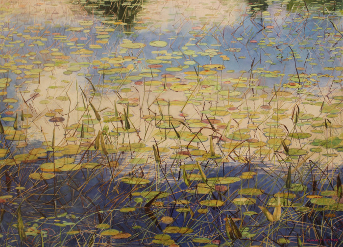 Potter-Jeanne-Carol-Reflected-Clouds-on-Acadia-wc-9000-24x48