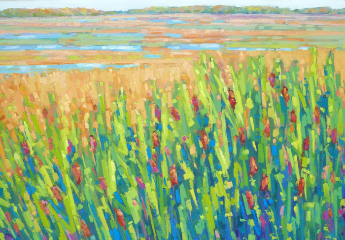 Rogers_Diana_CattailsAtTheEdgeOfTheMarsh_pastel_pastel10x15_525
