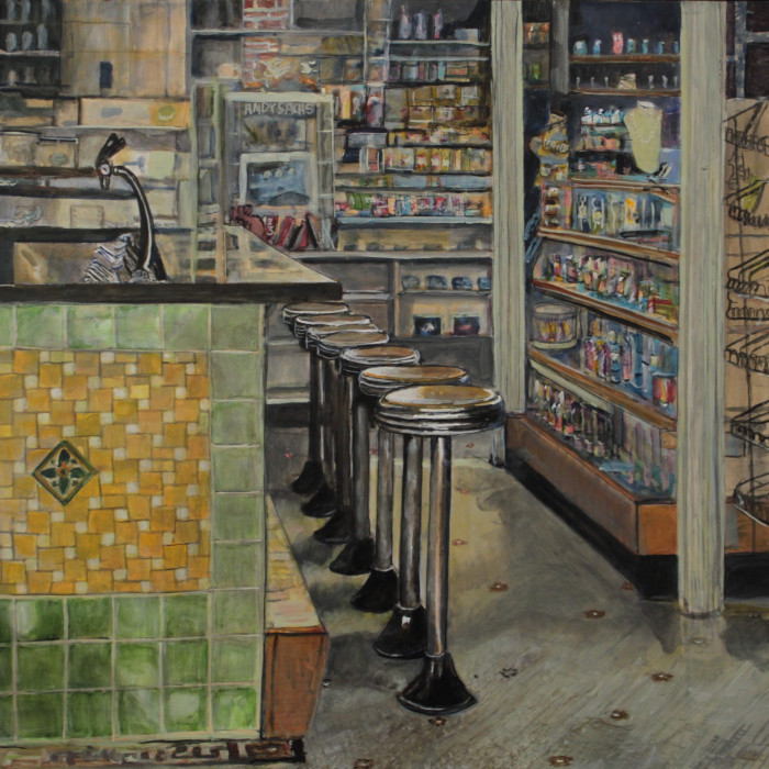 Andy  Sachs, "First Customer for Breakfast", Acrylic, $2,000