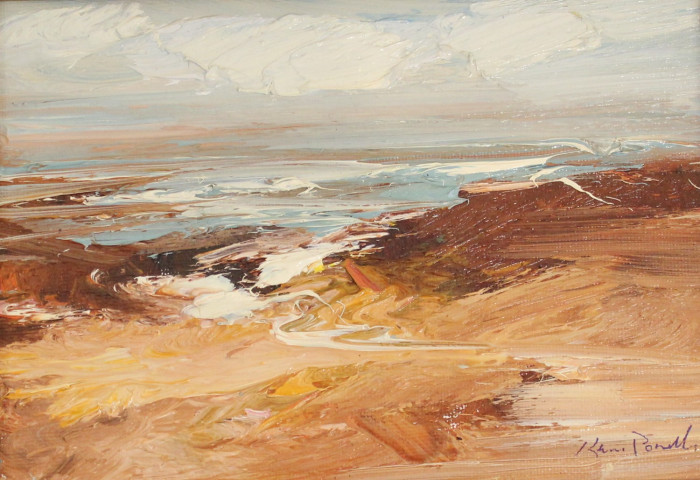 Karen Ponelli, "Sienna Sands", Oil, $165