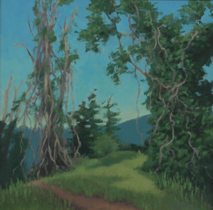 Neil Scollan, "Hilltop", Oil, $500