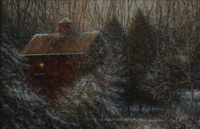 Del-Bourree Bach, "Winter Rhapsody", Acrylic on Panel, $7,800