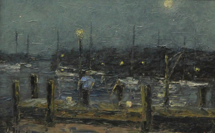 Vincent Elliott, "Crabbing North Cove", Oil, $575