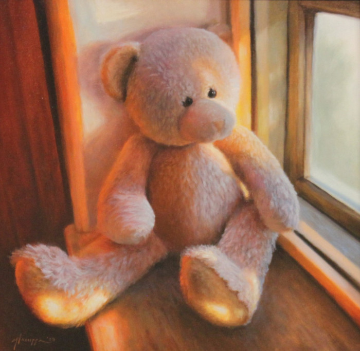 Mike  Laiuppa, "Sunbathed Fluff", Oil, $900