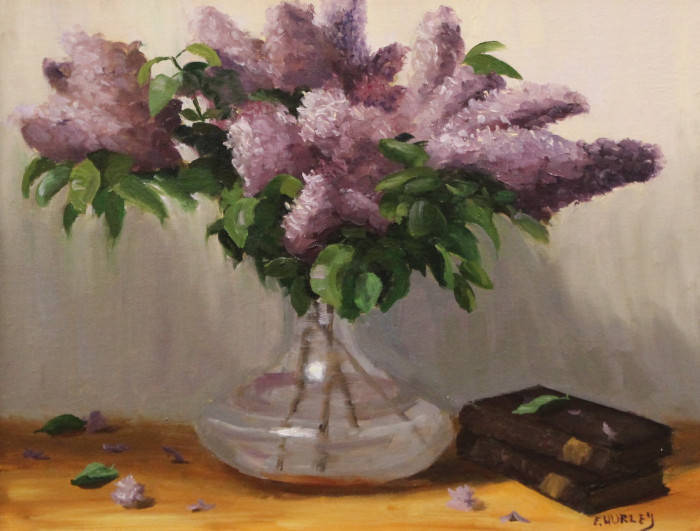 Ellen Hurley, "Spring Beauties", Oil, $760