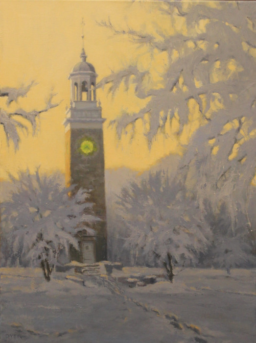 Dan  Dyer, "Snowtime", Oil on Linen, $2,800