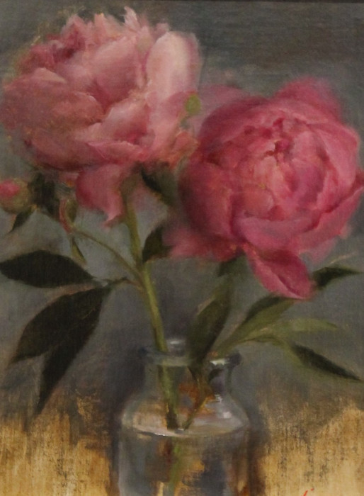 Dana DiMuro, "Pink Peony", Oil, $700