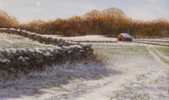 Del-Bourree Bach, "Winter Sonnet", Acrylic, $1,800