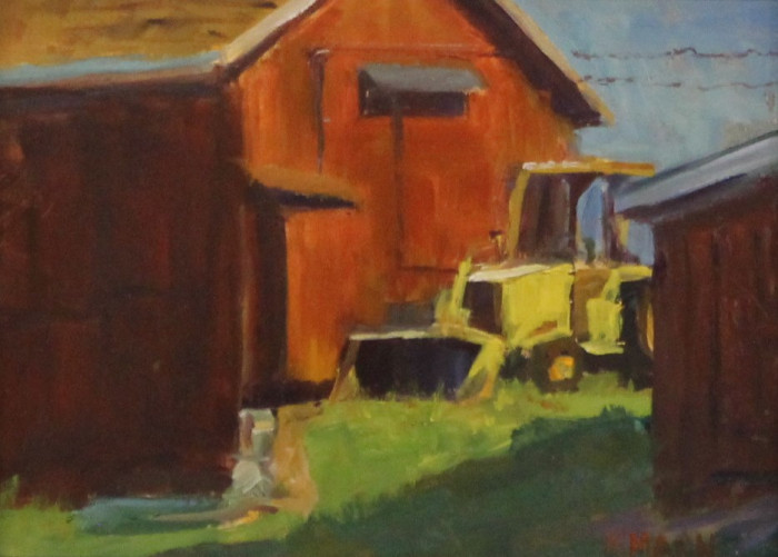 Katherine Mann, "Skyline Farm", Oil, $425