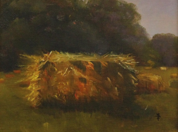 Carol Frieswick, "Hay Bale", Oil, $285