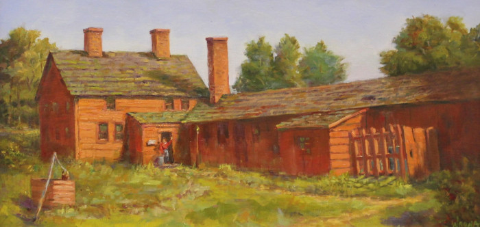 Lynn Wrona, "Autumn Farm", Oil, $600
