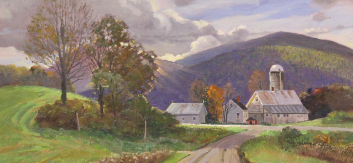 Thomas Adkins, "On the Road Home", Oil, $2,200