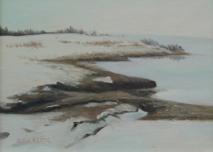 Donna Gilberto, "The Edge of Winter", Oil, $750