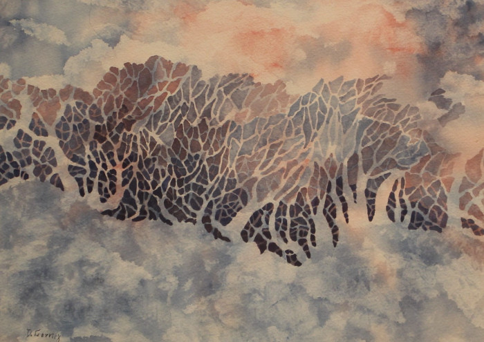 Dianne Gorrick, "Trees", Watercolor, $400