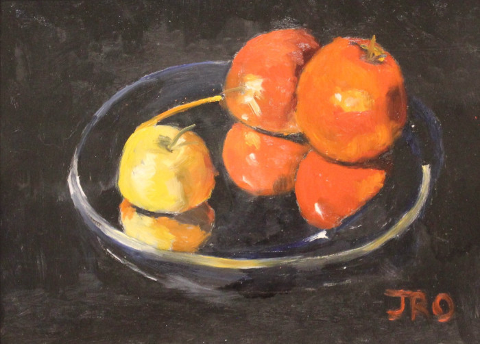 Joseph Oliveri, "Apples", Oil, $550