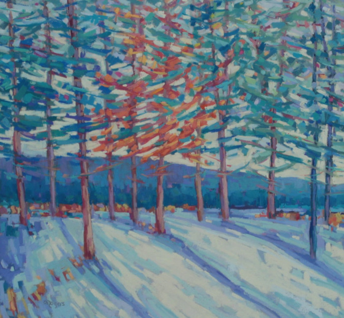 Diana Rogers, "Early Winter Color Dance", Pastel, $550