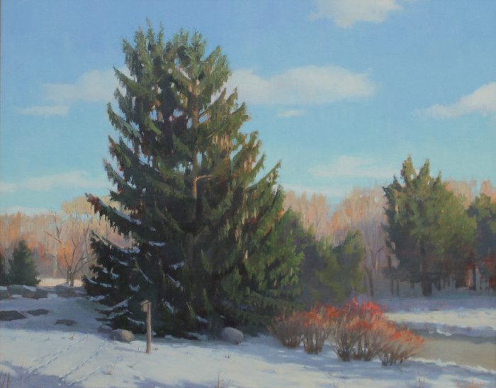 Eileen Eder, "Majestic Spruce", Oil, $2,500