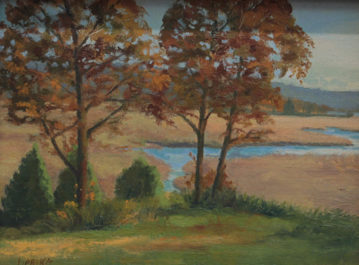 Karen Lipeika, "Lord's Cove", Oil, $550