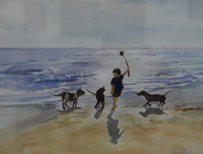 Terry Eddy, "Ready, Set, Go!", Watercolor, $350