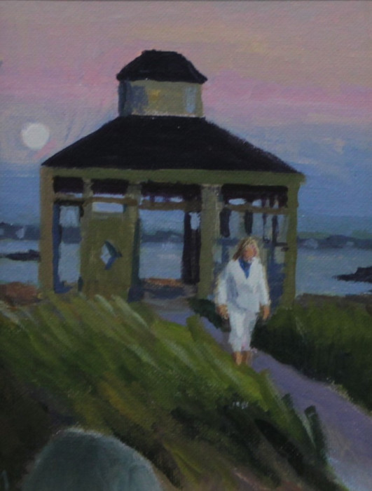 Sara Drought Nebel, "Moon Whisperer", Acrylic, $325